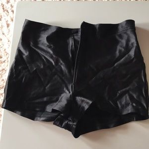 Black disco shorts!